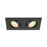 SLV New Tria 155 Faretti Aluminium Nero Piazza | Adatto per 2x GU10 