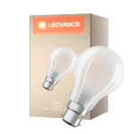 Ledvance Classic LED B22d Pera Filamento Ghiaccio 11W 1521lm - 927 Bianco Molto Caldo | Miglior Resa Cromatica - Dimmerabile - Sostitutiva 100W - Confezione per il Consumatore