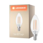 Ledvance Classic LED E14 Candela Filamento Chiara 3.8W 806lm - 827 Bianco Molto Caldo | Sostitutiva 60W