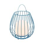Nordlux Lampada Da Tavolo Jim To-Go Portable Batteria Blu 3W 300lm - 827 Bianco Molto Caldo | A 3 Livelli Dimmerabile 