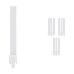 Confezione Multipack 10x Ledvance Dulux S LED 6W - 830 Luce Calda -  | 2-Pin - Sostitutiva 11W