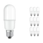Confezione Multipack 10x Ledvance Classic LED E27 Lineare Ghiaccio 9W 1050lm - 840 Bianco Freddo | Sostitua 75W