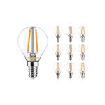 Confezione Multipack 10x Noxion Lucent Lustre LED E14 Sferica Filamento Chiara 2.5W 250lm – Dimmerabile - Sostitutiva 25W