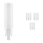 Confezione Multipack 10x Ledvance Dulux-D LED 6W - 830 Luce Calda -  | 2-Pin - Sostitutiva 13W