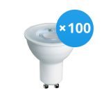 Confezione Multipack 100x Bright Choice Faretti LED GU10 PAR16 4W 345lm 36D - 827 Bianco Molto Caldo | Sostitutiva 50W