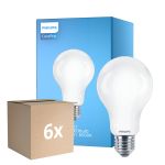 Confezione Multipack 6x Philips Corepro LED Bulbo E27 Pera Ghiaccio 13W 2000lm - 865 Luce del Giorno | Sostitutiva 120W