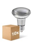 Confezione Multipack 10x Ledvance Performance Faretti LED E27 R80 8.5W 670lm 36D - 827 Bianco Molto Caldo | Dimmerabile - Sostitua 100W