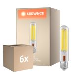 Confezione Multipack 6x Ledvance LED Bulbo NAV LED FIL V E40 41W 7000lm - 727 Bianco Molto Caldo | Sostitutiva 100W