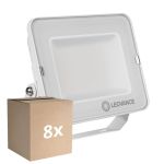Confezione Multipack 8x Ledvance Proiettore LED Compatto Bianca 50W 5000lm 100D - 865 Luce del Giorno | IP65 - Simmetrico 