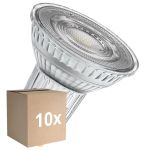 Confezione Multipack 10x Ledvance Faretti LED GU10 PAR16 6.1W 575lm 60D - 930 Luce Calda -  | Miglior Resa Cromatica - Dimmerabile - Sostitutiva 80W