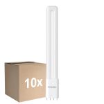 Confezione Multipack 10x Noxion Lucent PL-L LED 11.9W 1500lm - 840 Bianco Freddo | 4-Pin - Sostitutiva 24W