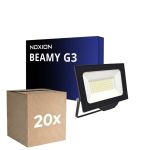 Confezione Multipack 20x Noxion Proiettore LED Beamy G3.1 Nero 50W 5500lm 110D - 840 Bianco Freddo | IP65 - Simmetrico 
