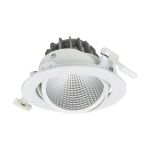 Philips Faretti LED Greenspace Accent Cardanic Aluminium Bianca 31W 3900lm 36D - 930 Luce Calda -  | 163mm - IP20 - Miglior Resa Cromatica - Dali Dimmerabile