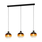 Eglo Luce Pendente Oilella Acciaio Nero Oro | IP20 - Adatto per 3x E27 