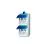 Busch-Jaeger Presa di corrente a muro 2V IP44 Ocean