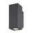 SLV Enola Up/Down Luce Da Parete Aluminium Grigio Piazza 7.8W 700lm - 940 Bianco Freddo | Esterni - IP65 - Miglior Resa Cromatica - Dimmerabile 
