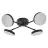 Ledvance LED Decor Faretti Moon Acciaio Nero 21W 1120lm - 830 Luce Calda -  | Croce