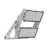 Ledvance Proiettore LED Max Radial 10 Aluminium Grigio 900W 172800lm 10D - 730 Luce Calda -  | IP66 - Simmetrico