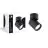 D'Lite Soffitto Faretti Clio Nero Inclinabile| Adatto per 1x GU10