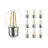 Confezione Multipack 10x Noxion Lucent Lustre LED E27 Sferica Filamento Chiara 2.5W 250lm - 827 Bianco Molto Caldo - Sostitutiva 25W