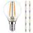 Confezione Multipack 10x Noxion Lucent LED E14 Sferica Filamento Chiara 2.5W 250lm - 827 Bianco Molto Caldo | Sostitutiva 25W