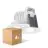 Confezione Multipack 4x Ledvance Faretti LED Adjust Aluminium Bianca 8W 720lm 36D - 940 Bianco Freddo | Ritaglio 68mm - IP20 - Miglior resa cromatica - Dimmerabile
