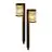 Pacco doppio 2x Interlight Punta Luce Solar Giardino Lanterna Nero 1W 40lm - 830 Luce Calda -  | incl. Batteria