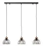 Brilliant Avia Luce Pendente Metallo Legna Nero Legna | Adatto per 3x E27