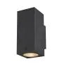 SLV Enola Up/Down Luce Da Parete Aluminium Grigio Piazza 20W 1900lm - 940 Bianco Freddo | Esterni - IP65 - Miglior Resa Cromatica