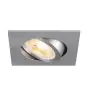 SLV New Tria 68 Faretti Aluminium Grigio Piazza | Ritaglio 68mm - Adatto per 1x GU10 