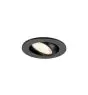 SLV New Tria 45 Faretti Aluminium Nero Il Giro 4W 360lm 24D - 927 Bianco Molto Caldo | Ritaglio 45mm -  Miglior Resa Cromatica