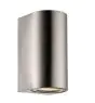Nordlux Canto Maxi 2 Luce Da Parete Acciaio Inossidabile Up & Down | IP44 - Adatto per 2x GU10