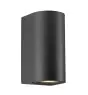 Nordlux Canto Luce Da Parete Aluminium Nero Up & Down | Adatto per 2x GU10