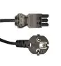 Noxion GST-Compatibile Cavo di alimentazione - Femmina + Schuko Europlug - Nero 5m - 3 pole 0.75mm2