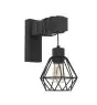 Eglo Luce Da Parete Townshend 5 Legna Nero | Adatto per E27