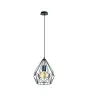 Eglo Luce Pendente Carlton Acciaio Nero | IP20 - Adatto per 1x E27 