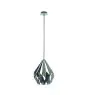 Eglo Luce Pendente Carlton 1 Acciaio Grigio | IP20 - Adatto per 1x E27 