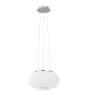 Eglo Luce Pendente Optica Acciaio Nichel Satinato | Adatto per 2x E27