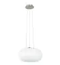 Eglo Luce Pendente Optica Acciaio Nichel Satinato | Adatto per 2x E27