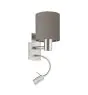 Eglo Luce Da Parete Pasteri Acciaio Nichel Satinato 40 | IP20 - Incl. Faretti e Escl. 1x E27