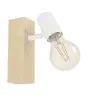 Eglo Luce Da Parete Townshend 3 Legna Acciaio Bianca | IP20 - Adatto per 1x E27