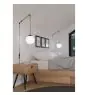 Eglo Luce Pendente Rondo 3 Acciaio Nero | Adatto per E27