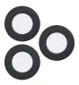 Confezione Multipack 3x Eglo Incasso Faretti Fueva 6 Plastica Nero 11.1W 1350lm - 827-840-865 CCT