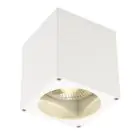 SLV Big Theo Soffitto Faretti Aluminium Bianca | Esterni - IP44 - Adatto per 1x GU10 Max. 75W - Dimmerabile