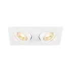 SLV New Tria 155 Faretti Aluminium Bianca Piazza | Adatto per 2x GU10 