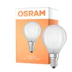 Osram Classic LED E14 Sferica Filamento Ghiaccio 2.8W 250lm - 827 Bianco Molto Caldo | Dimmerabile - Sostitutiva 25W