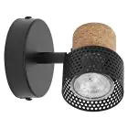 Ledvance LED Decor Faretti Cork Acciaio Nero 3W 230lm - 827 Bianco Molto Caldo | Dimmerabile