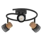Ledvance LED Decor Faretti Cork Acciaio Spirale Nero 10W 690lm - 827 Bianco Molto Caldo | Dimmerabile