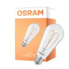Osram Vintage 1906 LED E27 Edison Filamento Chiara 7.2W 806lm - 927 Bianco Molto Caldo | Miglior Resa Cromatica - Dimmerabile - Sostitutiva 60W