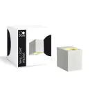 D'Lite Luce Da Parete Vrebos Bianca | IP56 - Adatto Per 1x GU10 